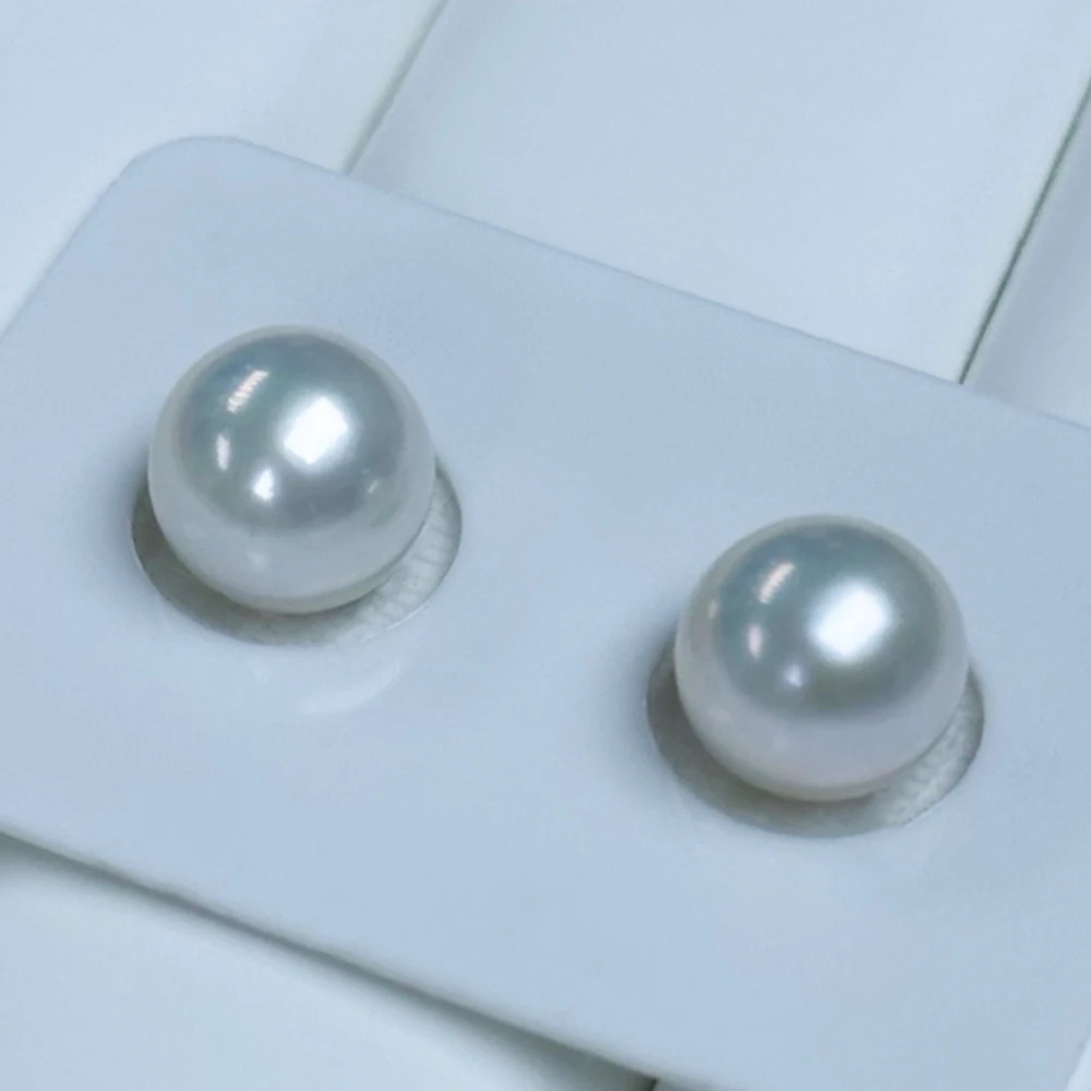 

Selected and Matched Real Edison Pearls 10–11mm Natural Loose Pearl Beads for Handmade Earrings DIY Jewelry Components Making