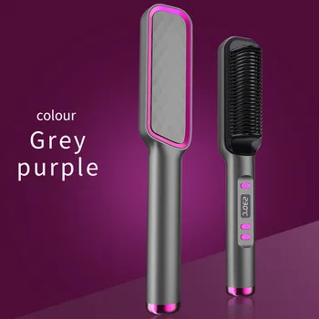 Image Multi-speed Electric Hair Straightener, Hot Comb, Curling Iron, Straightening Brush, ZF-888