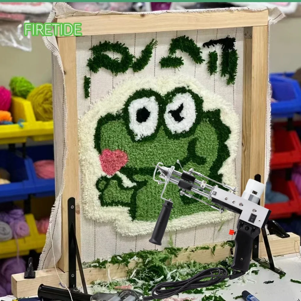 

Тафтинговый пистолет 2 в 1, набор Cut Loop Pile, инструменты для самостоятельного изготовления, электрический ковер, тапис, плетение, вязальный тафтинговый комплект, ткацкий флокирующий коврик, машина