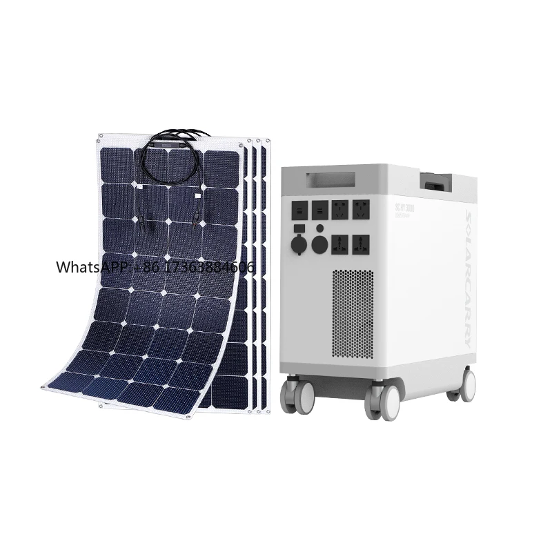 Home Power Station 5kw Solar Inverter+stacker 5kwh Battery Group Wifi App Hybrid Grid Solar Power Station Solid State Battery
