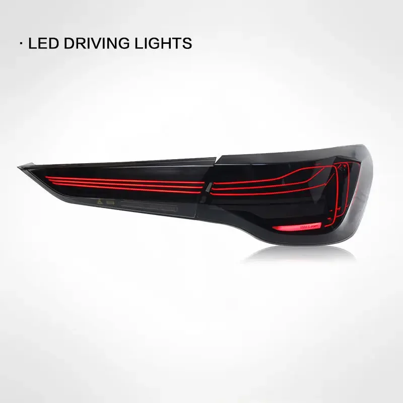 New 4 Series G22 Tail Light Assembly for 20-23  M4 Restoration CSL Driving & Brake LED Lamps Red Lens 12V Rear Positioncustom