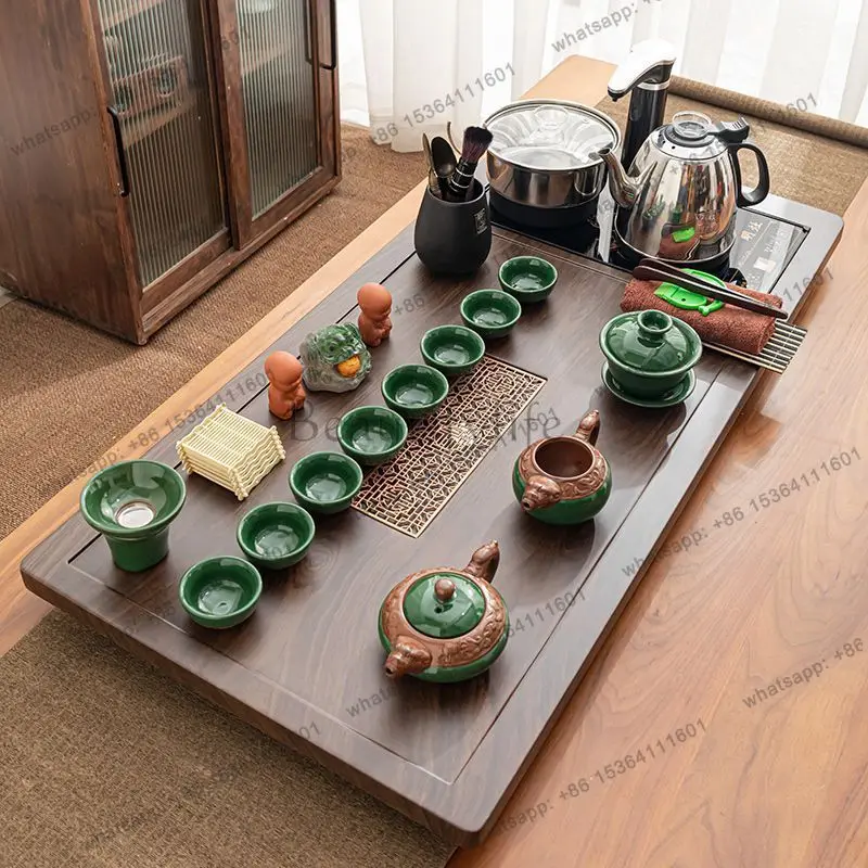 Best Sellers Serving Luxury Tea Tray Wooden Accessories Decorative Drip Drainage Tea Tray Rectangle
