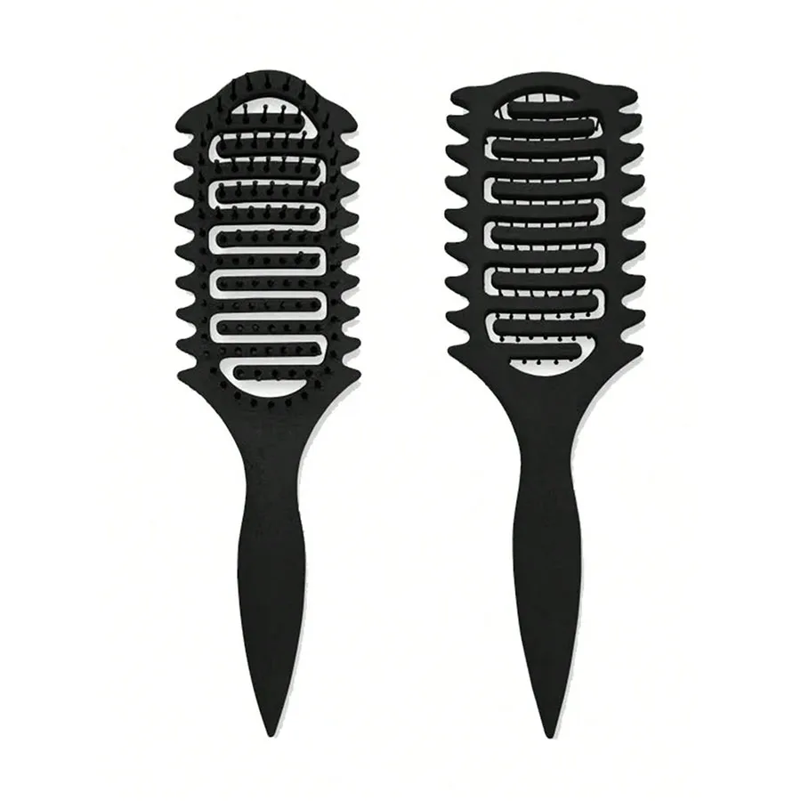 Locken-Definierbürste mit Hohlraumdesign, Entwirrbürste für nasses, lockiges Haar, Formgebende Lockenbürste, Friseurwerkzeug