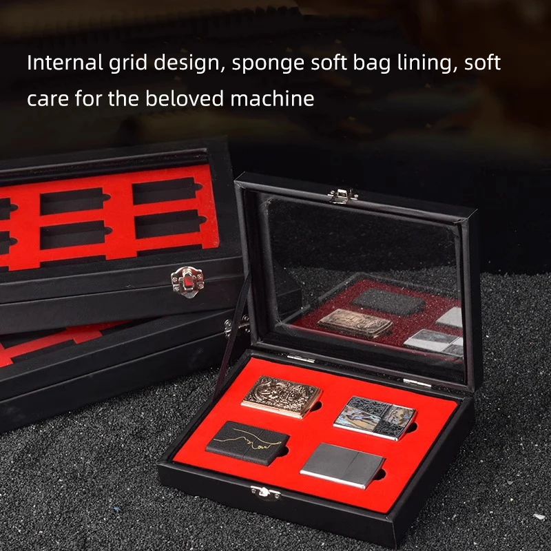 Lighter storage box, men's personalized fire machine collection and storage box, retro fire machine organizing box