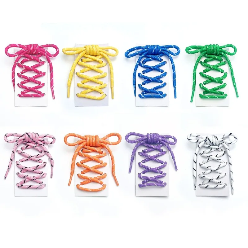 Dopamine 5MM Core Bold Round Mountaineering Running Shoes Lace Diagonal Three-point Fashion Rope Pair Shoe Accessories
