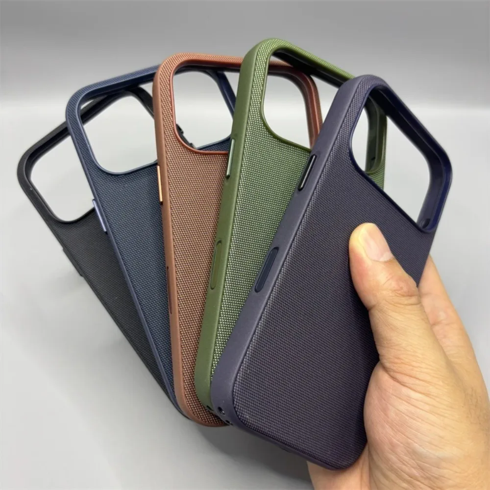 

New TechWoven Magnetic Phone Case for IPhone 17 Air 16 15 14 13 Pro Max With Camera Button For Official Magsafe Protect Cover