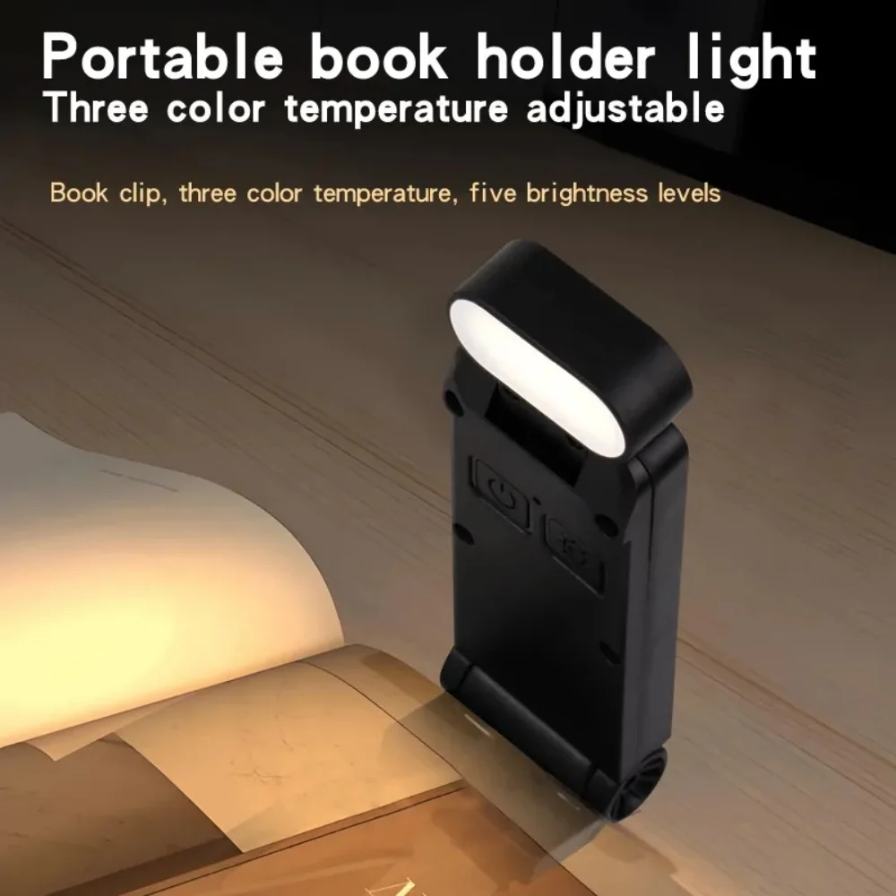 USB Charging Clip Reading Light Bookmark Light Folding Clip Book Light LED Reading Lamp Mini Desk Lamp Eye Protection Book Lamp