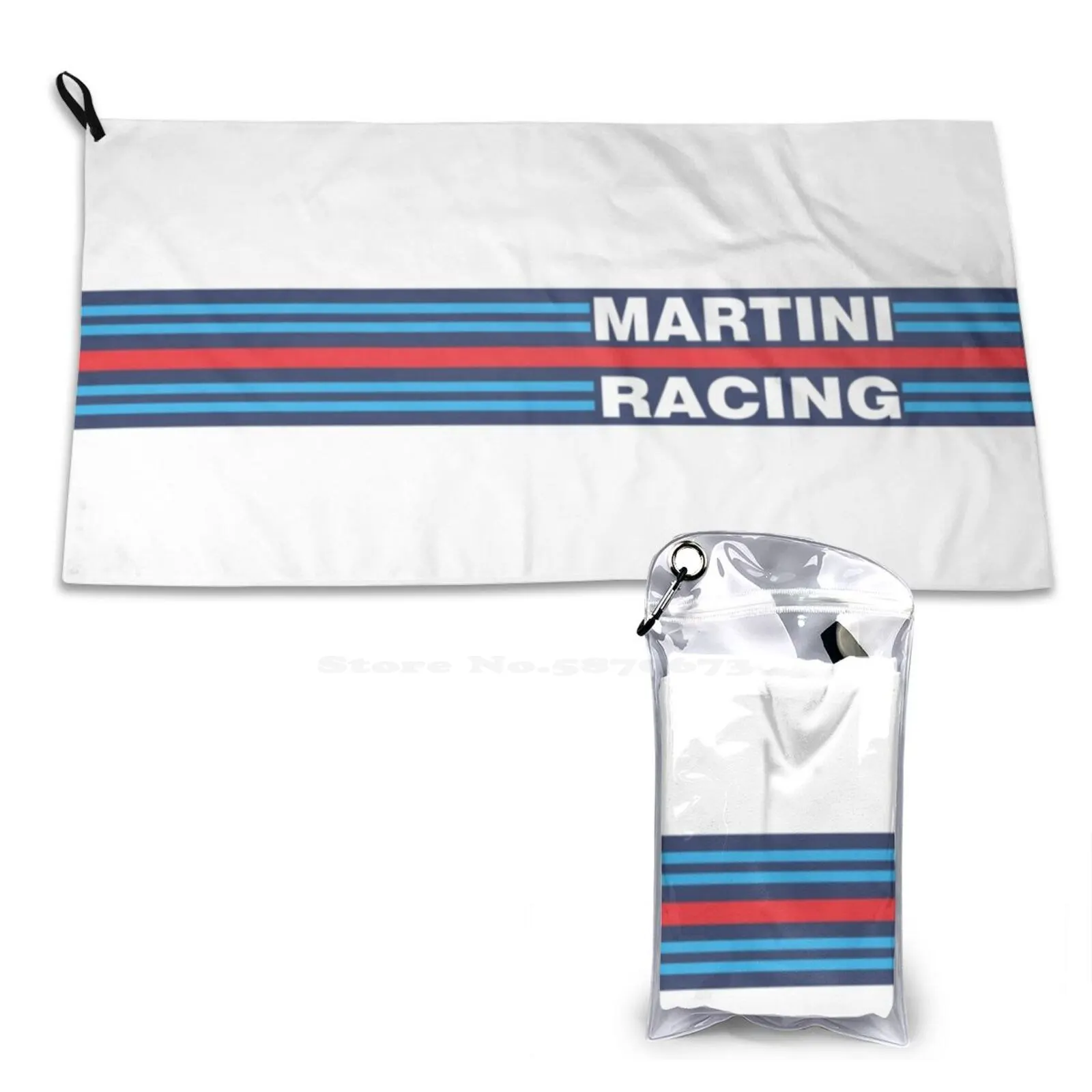 Martini Racing Gym Outdoor Sports Fitness Towel Bath Washcloth Martini Racing Equipment Abarth Scorpion Red Black Cars Sports