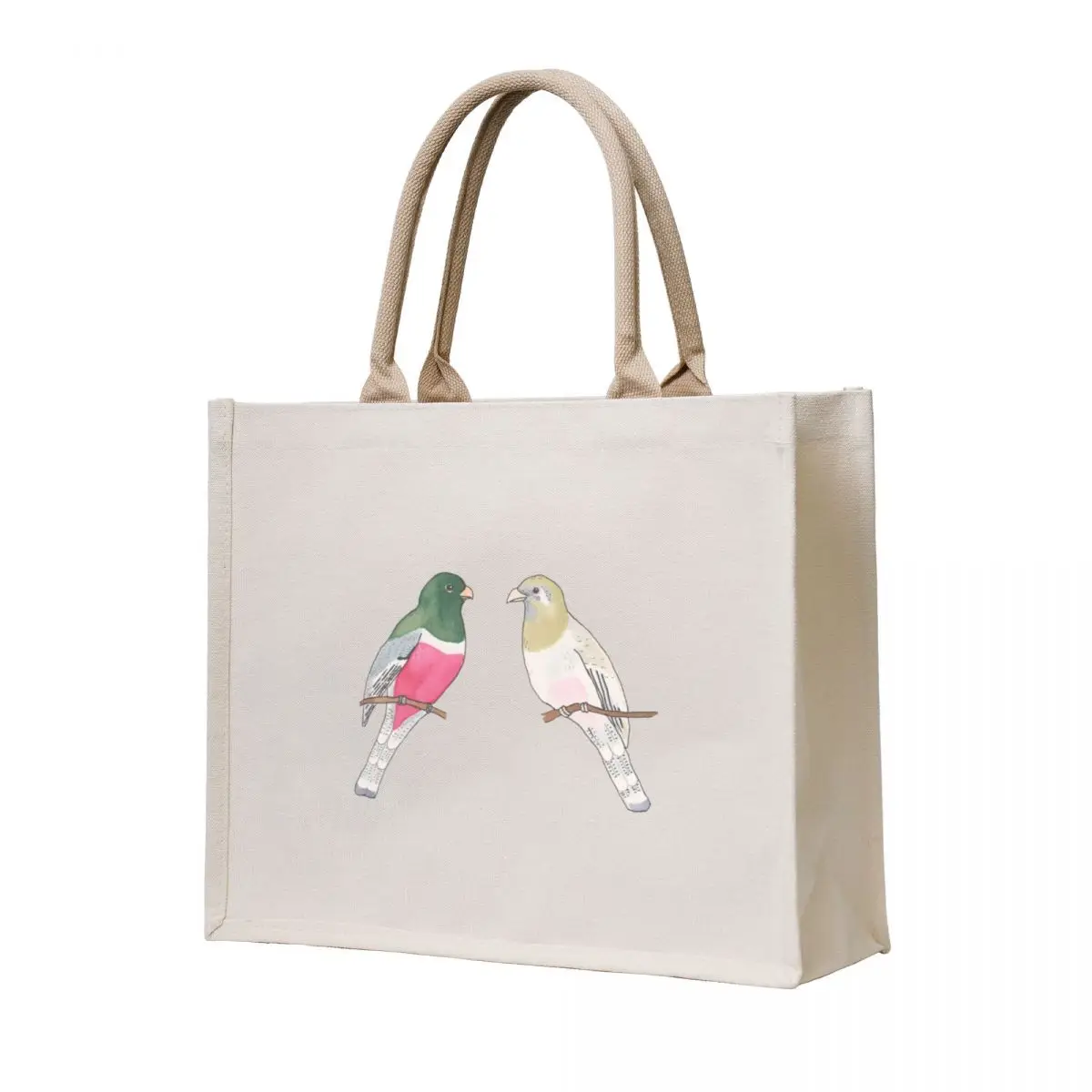 

Elegant Trogon watercolor bird species art Tote Bag reusable shopping bag Large bags for women custom tote bag