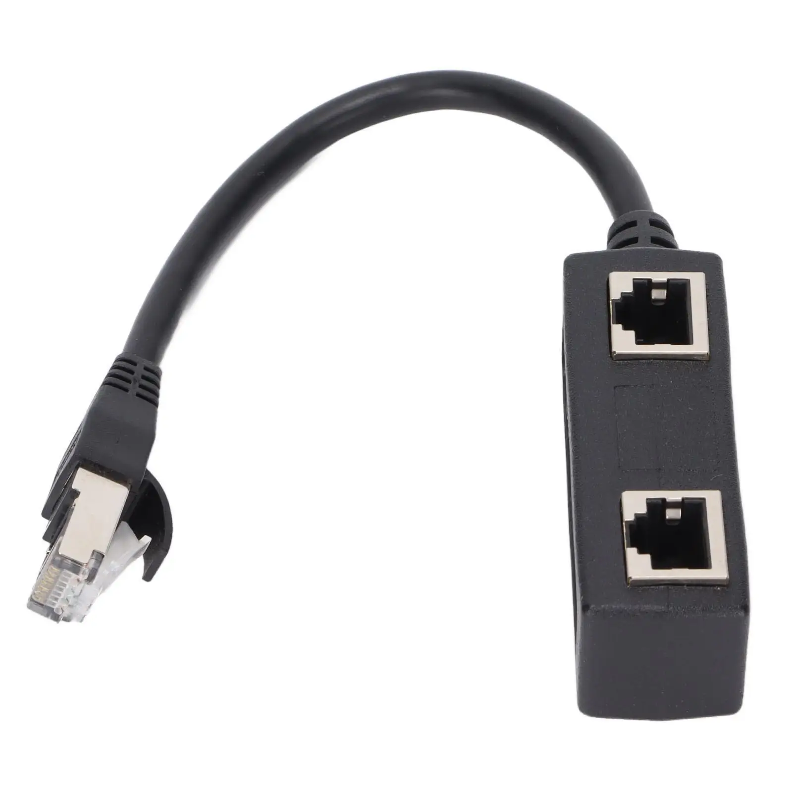 

RJ45 Ethernet Cable Splitter Adapter 1 To 2 Female Connector Network Extender Plug Tee for LAN Connection