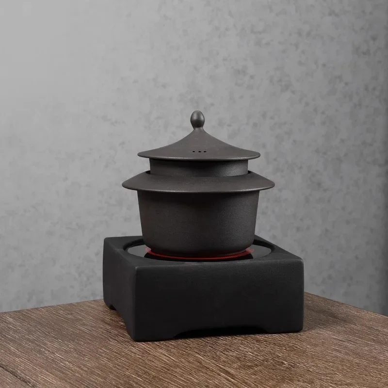 Chinese Volcanic Stone Suspended High-end Tea Maker Cooking Ancient Method of Dividing Tea Electric Clay Stove Boiling Teapot