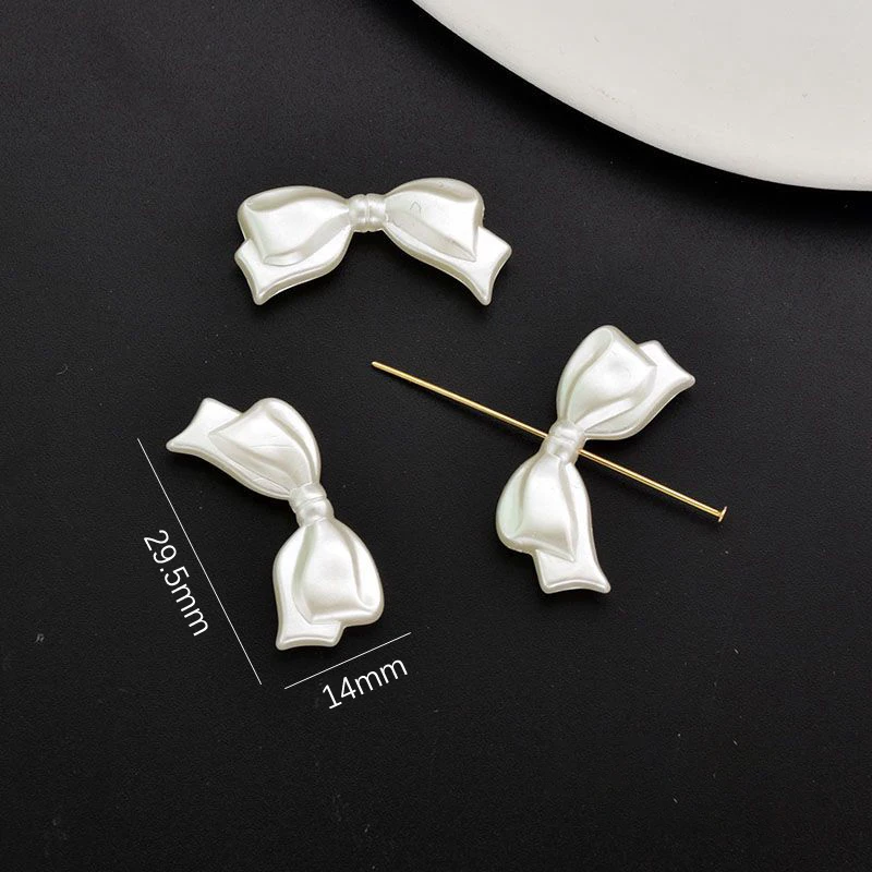 

Новые 10 шт. акриловых бусин-бантиков, разделительных бусин-шармов для изготовления ювелирных изделий, набор для рукоделия, аксессуары для браслетов и ожерелий