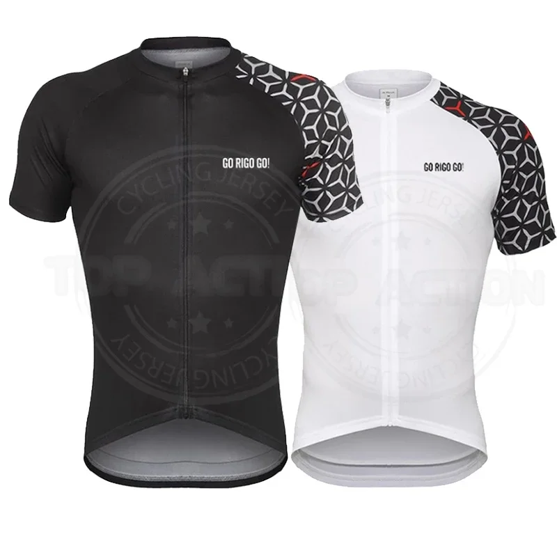 

2024 GO Rigo GO Summer Short Sleeve Cycling Jerseys Cycling Clothing Triathlon MTB Bike Uniform Shirts Ropa Ciclismo Hombre