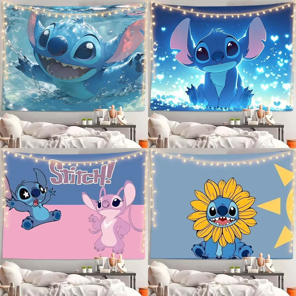 مينيسو المعتمد من ديزني قطعة واحدة من خلفية غرزة بجانب السرير وغرفة النوم المزخرفة وغرفة الرسوم المتحركة اللطيفة للغاية معلقة للشفاء