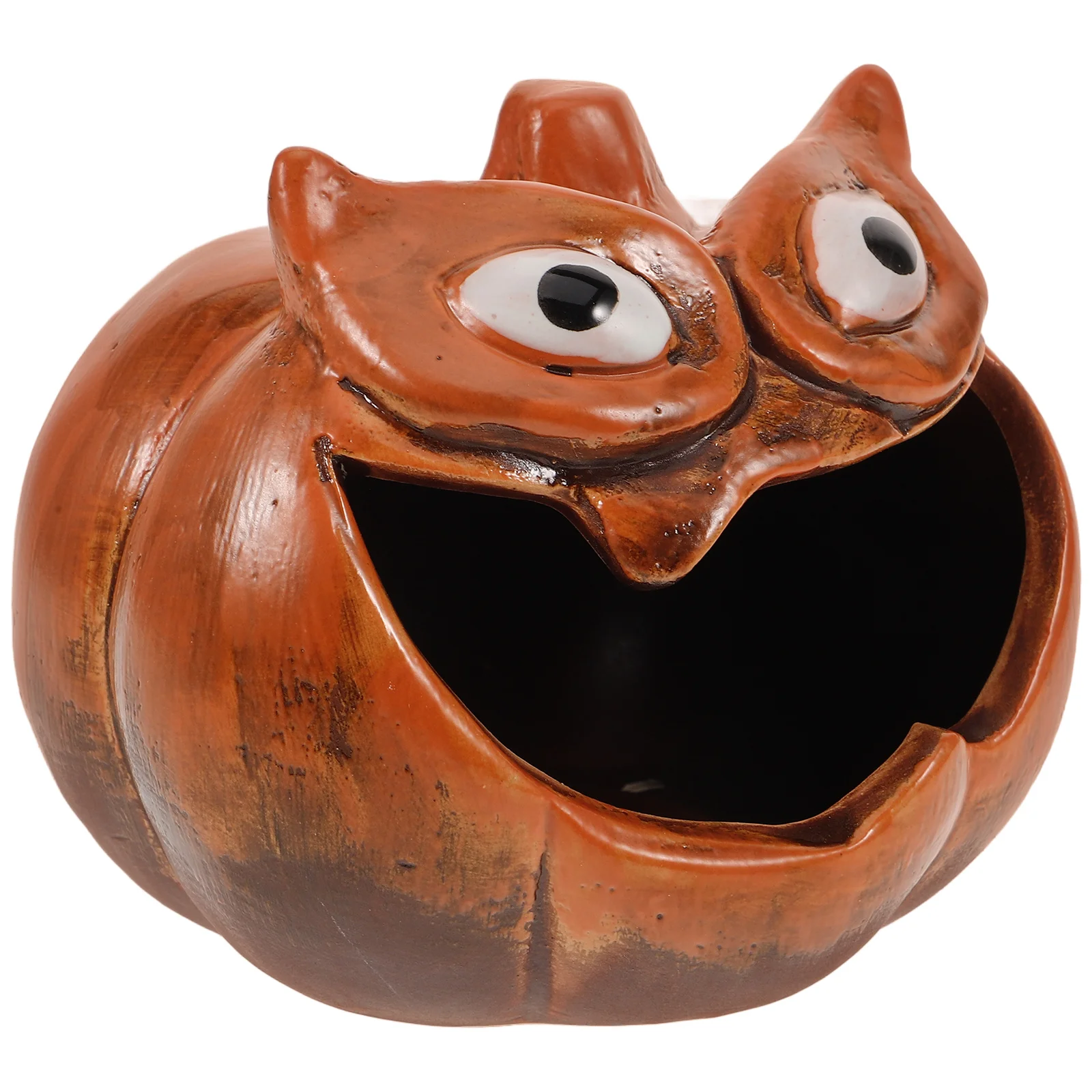 

Halloween Pumpkin Holder Ceramic Durable Pumpkin Statue Candlestick for Home Decor Dining Table Decoration