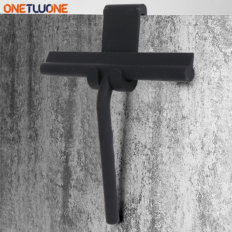 

Glass Wiper Scraper With Silicone Holder,Shower Squeegee Cleaner Bathroom Mirror Wiper,Scraper Tool for Glass Cleaning