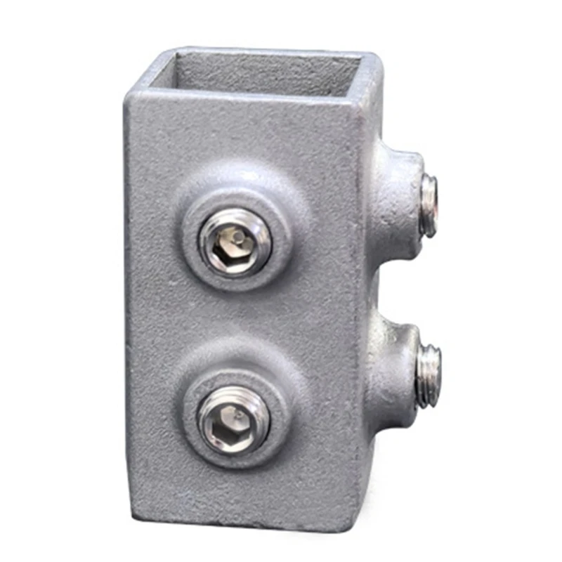 Square Pipe Fixed Joint for Fence Rails & Industrial Shelf Construction 