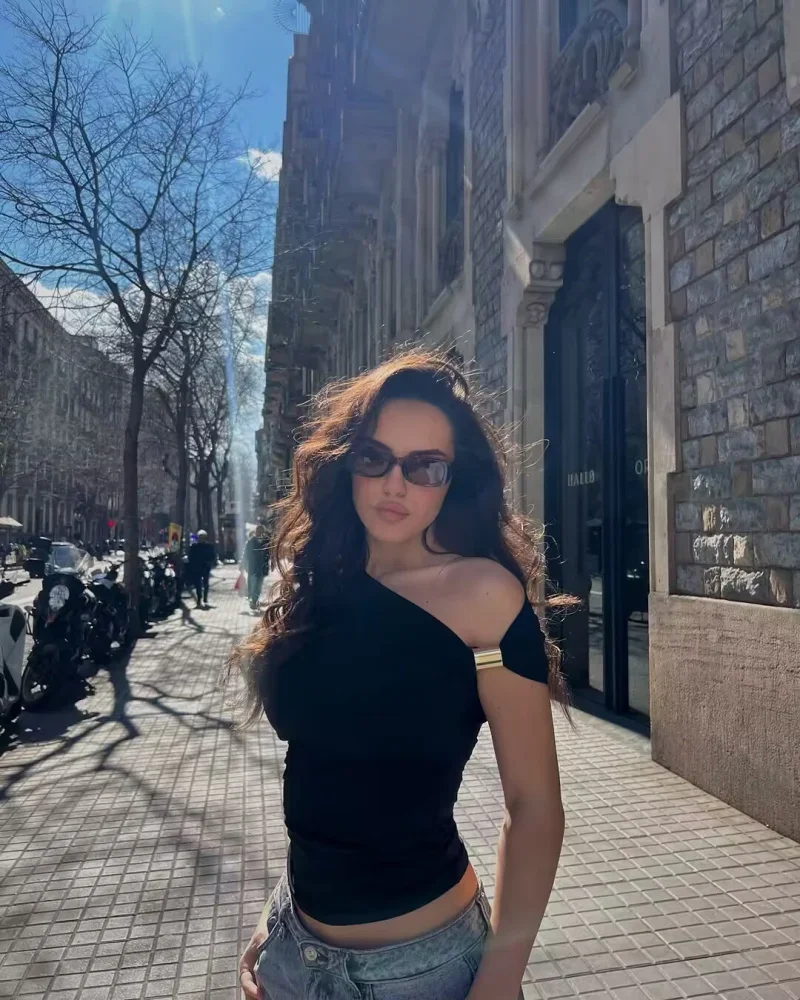 

women's new elegant sexy asymmetric fashion off-shoulder slim short-sleeved T-shirt simple top multi-color optional