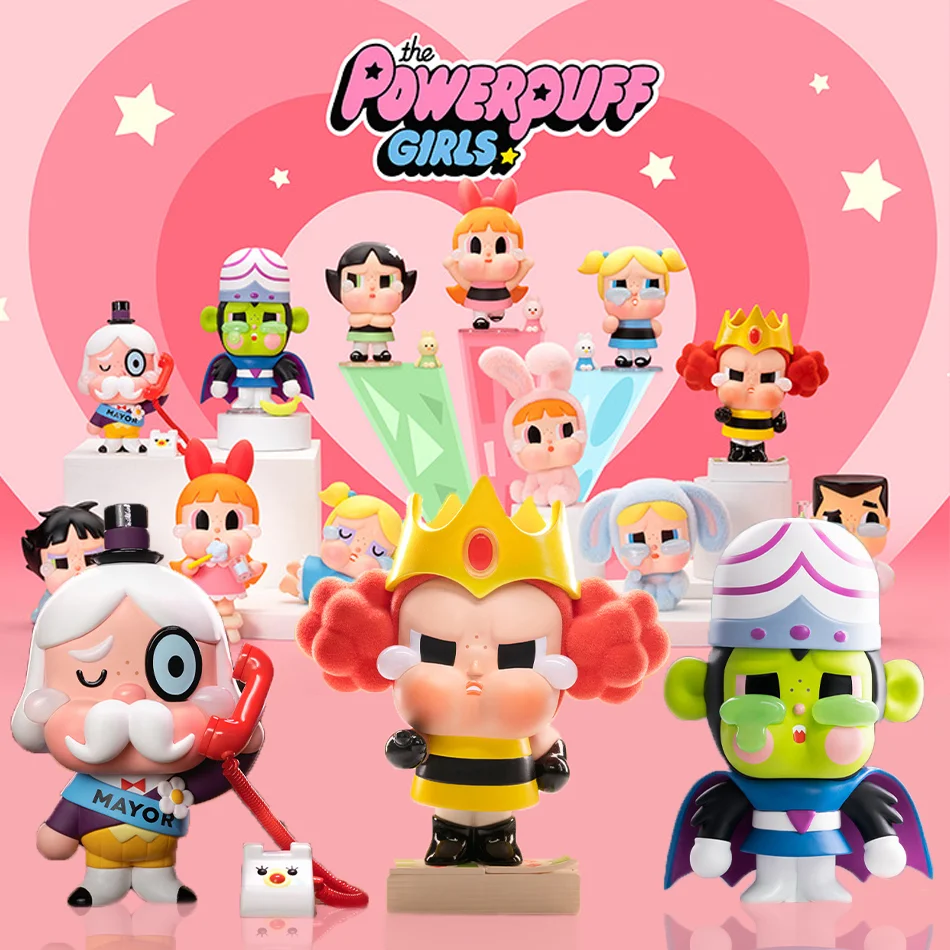 Nuevo CRYBABY X Powerpuff Girls Series caja ciega juguetes Guess Bag caja misteriosa Mistery Caixa figura de acción sorpresa lindo modelo regalo