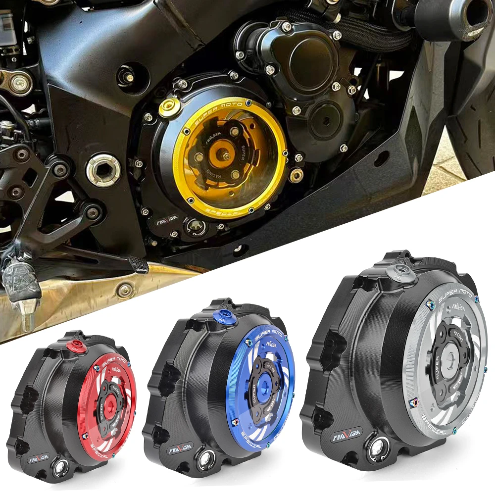 GSXS GSX-S 1000 GX GT Engine Clear Clutch Cover For Suzuki GSX-S1000 KATANA 1000 2022-2026 GSX-S1000GX  2024-2026