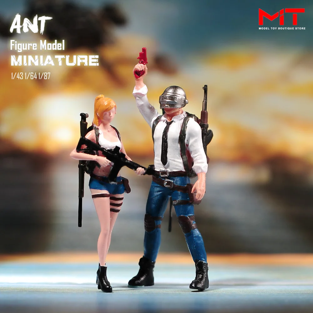 Miniatures Figurine 1/87 1/64 1/43 1/24  Game Characters Army Male Female Scene Painted/Unpainted Figures Model Creative Props