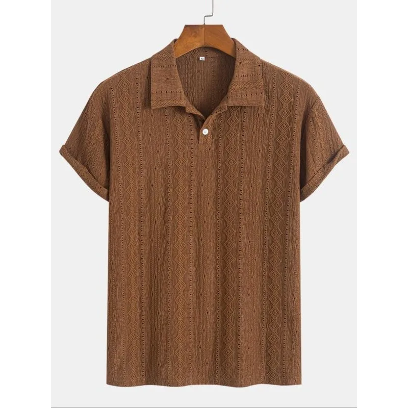 

New Men's irts W442 Ciwalk Cool Feeling Thin Model Ain Brand Polyester Fabric Cleanfit Sle Striped Pattern