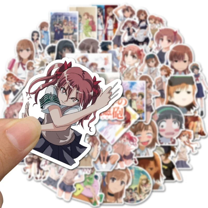 10/30/50Pcs Een Bepaalde Wetenschappelijke Railgun Anime Stickers Waterdichte Graffiti Cartoon Decal Notebook Diy Geschenken