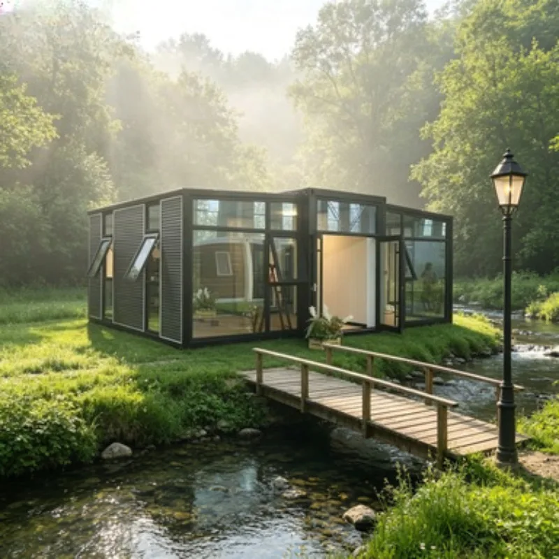 1 2 3 4 Bedrooms Container Houses Portable Prefabricated Tiny Homes Prefab House Modular Luxury Container With Restaurant