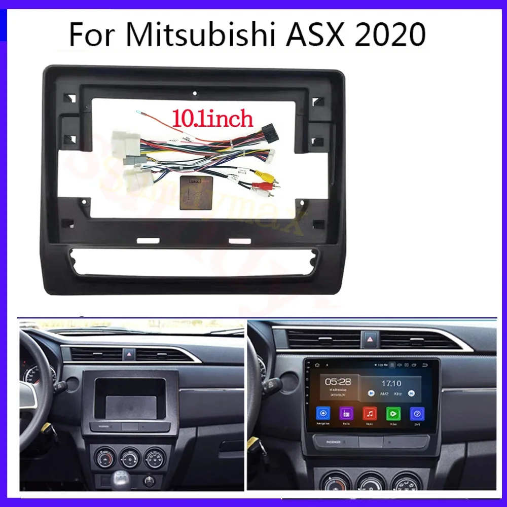 

Автомобильный радиоприемник рамка для Mitsubishi Asx 2020 2021 10,1 дюйма панель жгута соединитель кабель питания адаптер Canbus набор декодера
