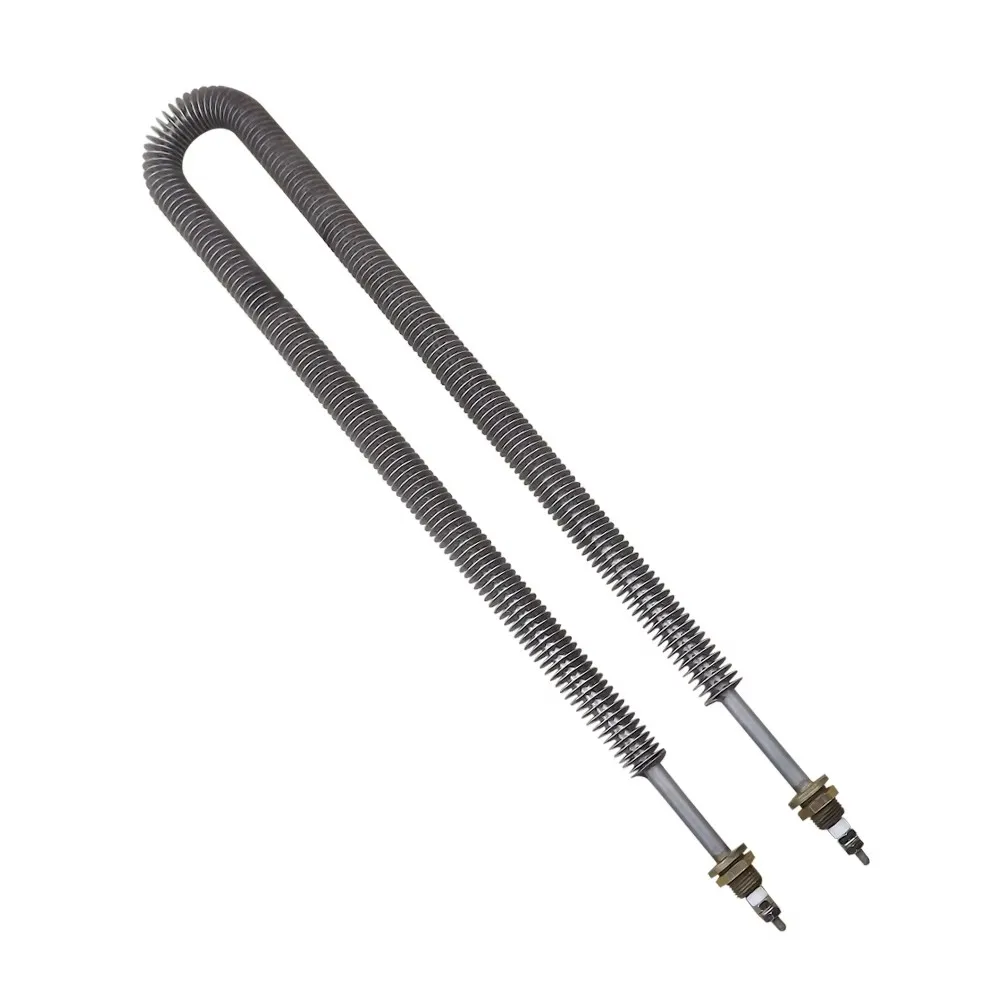 DERNORD عنصر التدفئة الزعانف M14 الموضوع U شكل مسخن الهواء سخان أنبوبي كهربائي 230 فولت 1000 واط الفولاذ المقاوم للصدأ 304