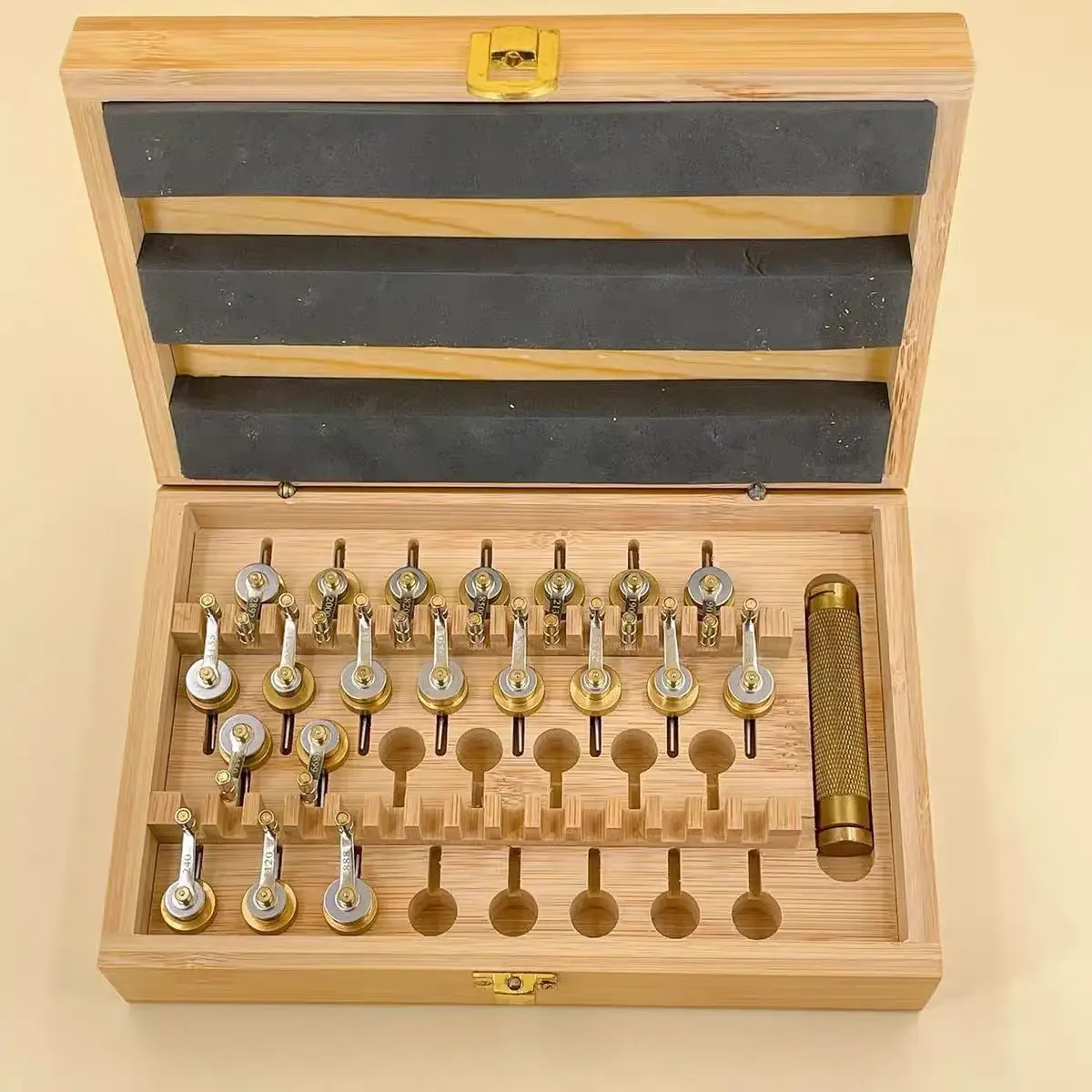 watch repair tool, curling iron tool 20 pcs, clockwork twist, watch repair, special wooden box clockwork twist
