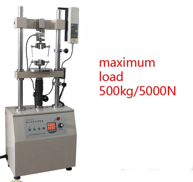 HDV-5000 elektrik kolom ganda tes vertikal berdiri HDV5000 mesin pengujian 220mm 5000N/500KG tanpa pengukur kekuatan
