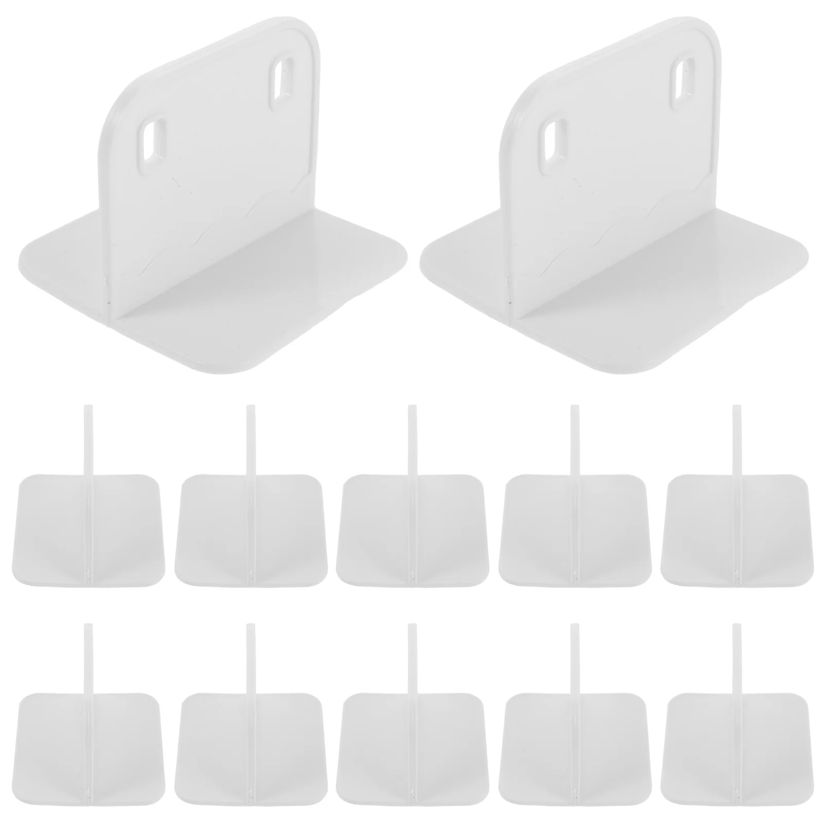 Base di fissaggio stabilizzatore per box da 20 pezzi Supporto antiscivolo in plastica per recinzione per bambini Nessuna installazione di trapano Riutilizzabile Sicurezza infantile