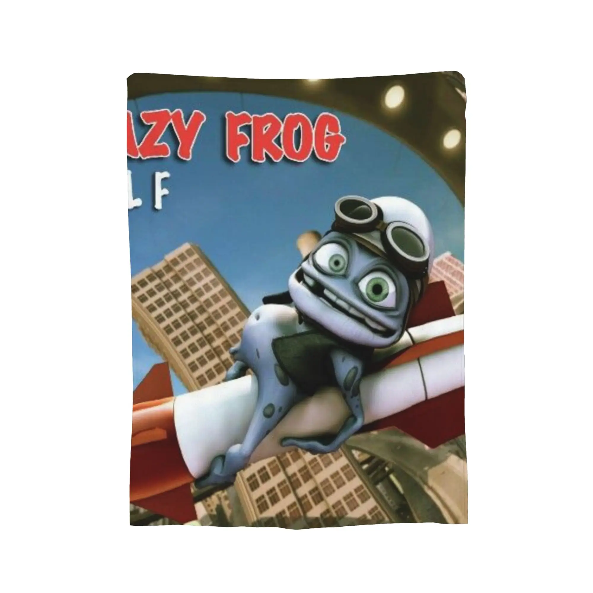 Crazy Frog cartoon Blanket Ultra Soft  Throw Blankets for Sofa 50x60 Inch Multiple Sizes Plush Thin Quilt