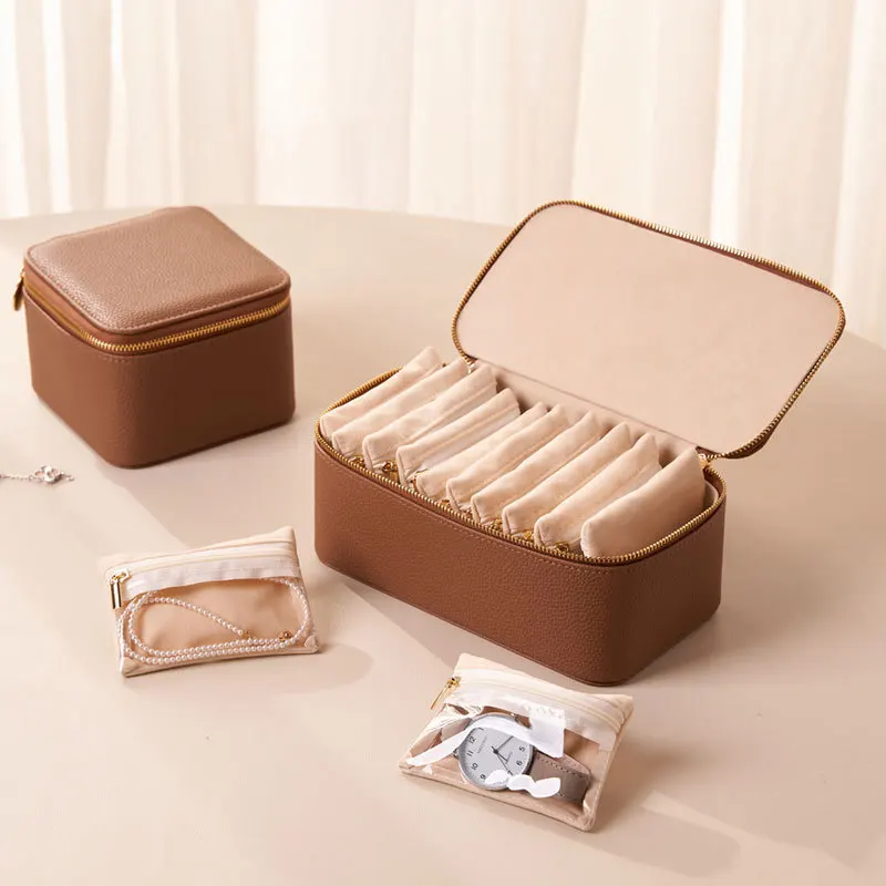 

2025 New Large Exquisite Antioxidant Jewelry Storage Box Necklace Ring Earrings Travel Jewelry Storage Box