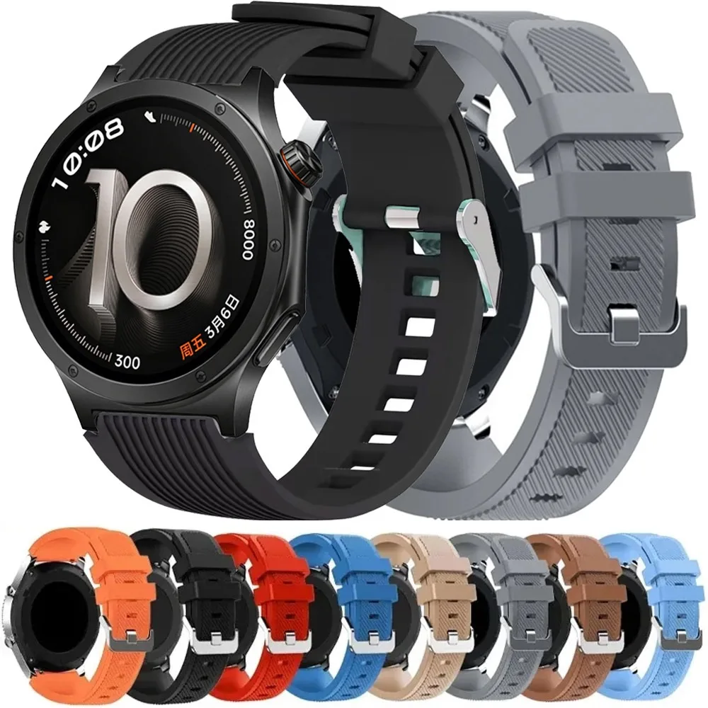 22mm Silikonarmband für OPPO Watch X3 Komfortables Atmungsaktives Band für Amazfit Balance 2/Active Max Huawei Watch GT6 46mm Correa