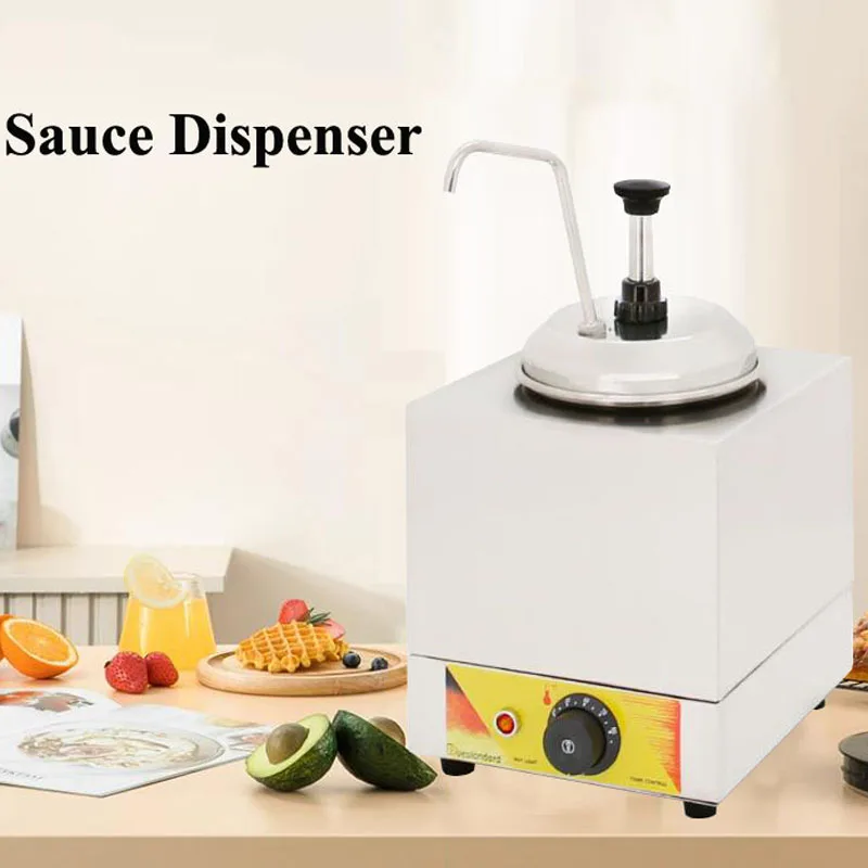 Máquina dispensadora de salsa de acero inoxidable, termo eléctrico de 110V y 220V para mantener el calor en Chocolate caliente