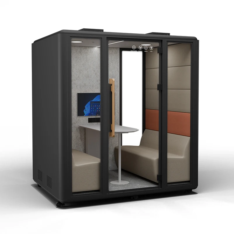 Modular Soundproof Pod Modern Office Home Movable Versatile Open Office Private Conference Calls Office Building Hospital