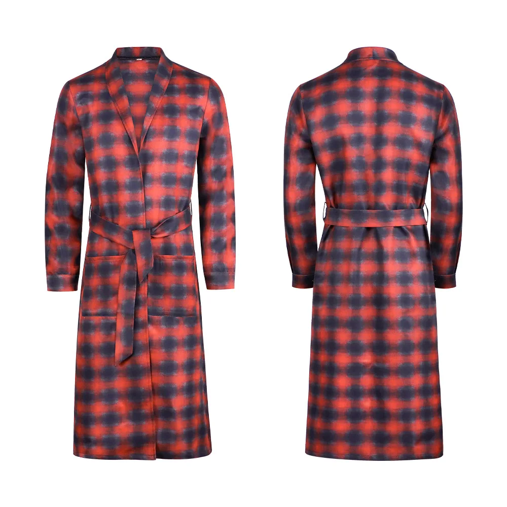 une-bataille-apres-un-autre-bob-cosplay-robe-ceinture-costume-deguisement-roleplay-fantasia-rouge-plaid-vetements-halloween-costumes