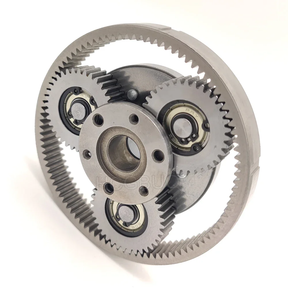 36T 38mm Planetary Gear with 70mm Clutch and 93 Teeth Gear Ring for Bafang Motor Electric Bike Vehicle Steel Gear Replacement