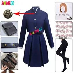 ANIMECC in Stock S-2XL Kugisaki Nobara Cosplay Costume Wig Pocket Tattoo Socks Anime Halloween Women Uniform Full Set  for Women