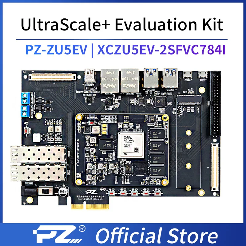 

Puzhi ZU5EV Evaluation Kit Xilinx ZYNQ UltraScale XCZU5EV FPGA Development Board PCIE USB3.0