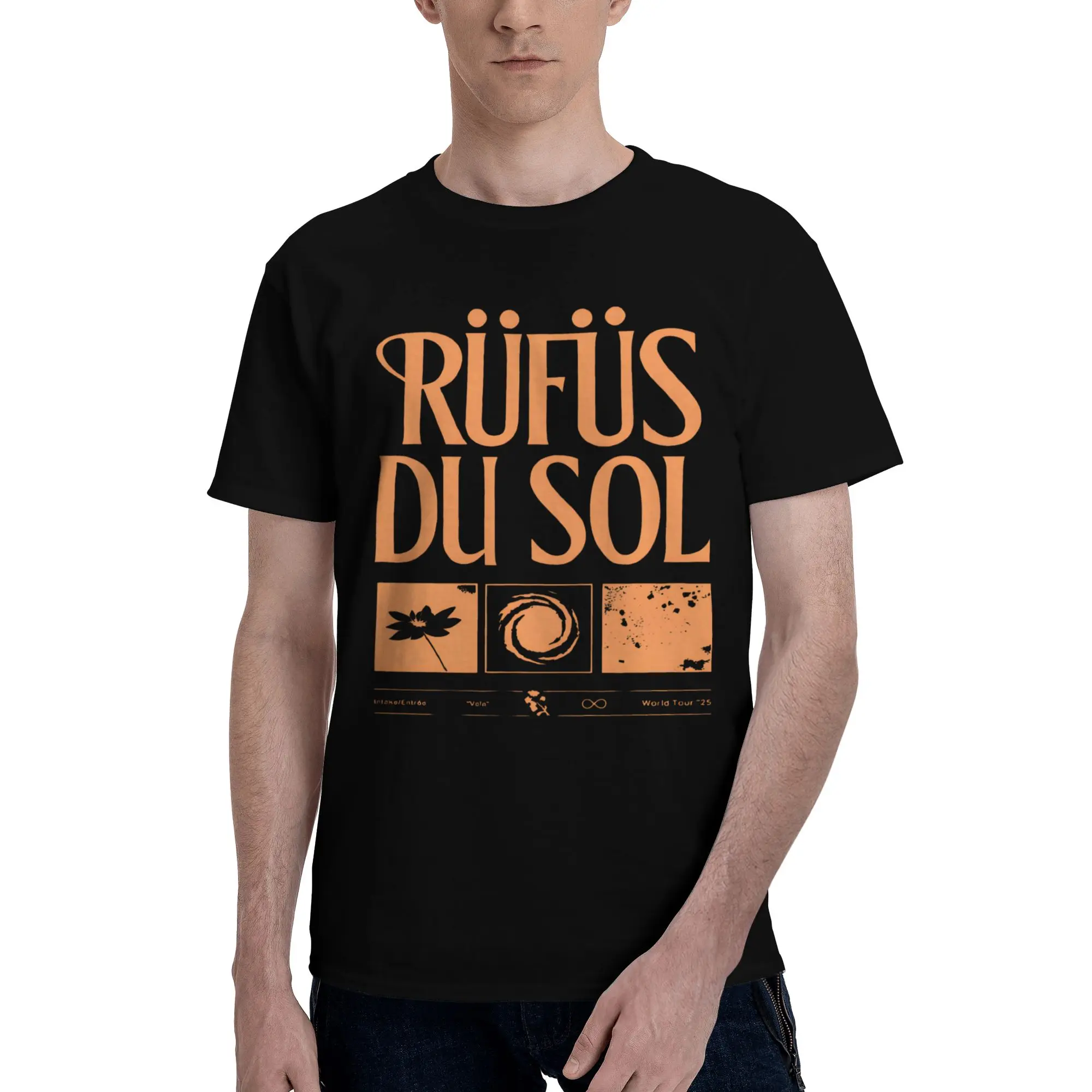 Rufus Du Sol 2026 Concert Graphic T Shirts Men Women  100% Cotton  Tee Shirt Clothes