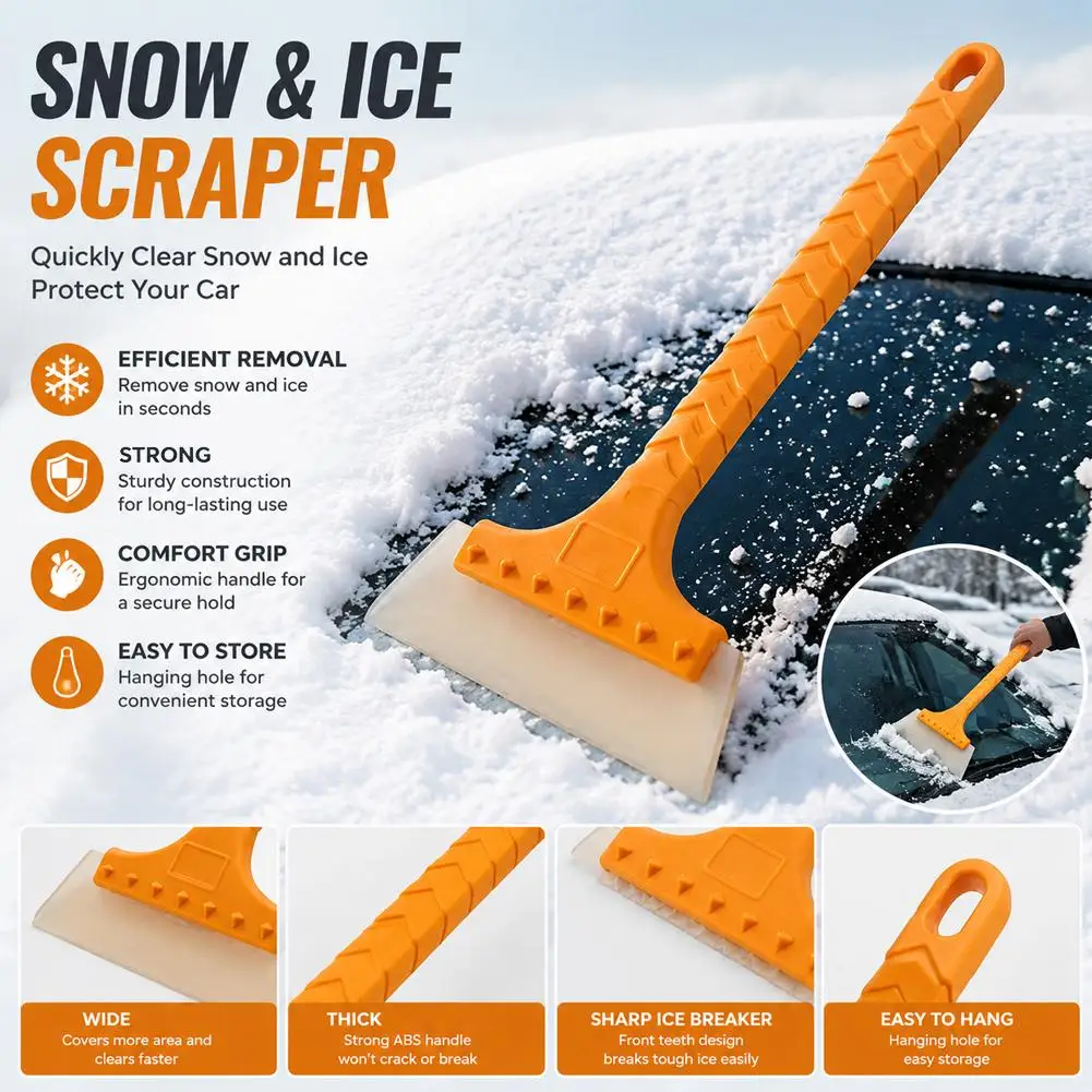 Snow&Ice Shovel Auto Water Blade Squeegee Car Window Windshield Water Wiper Scraper Long Handle Shovel Multi Wiper Accessories