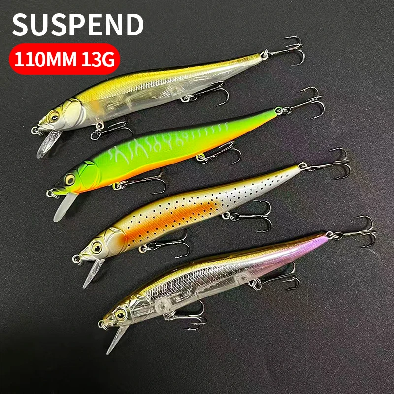 

110mm 13g SP Jerkbait Minnow Fishing Lure Artificial Hard Bait Bionic 3D Eyes Wobblers Crankbait Bass Trolling Fishing Tackle