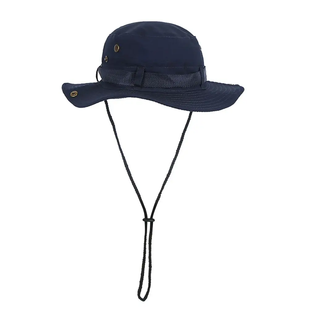 

Men Fishing Wide Brim Bucket Hat Sun Hat Hiking Cap Neck Flap Cover