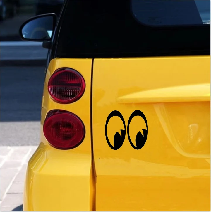 Cute Big Eyes Car Decoration Sticker Interesting Car Styling Motorcycle Accessories Stickers