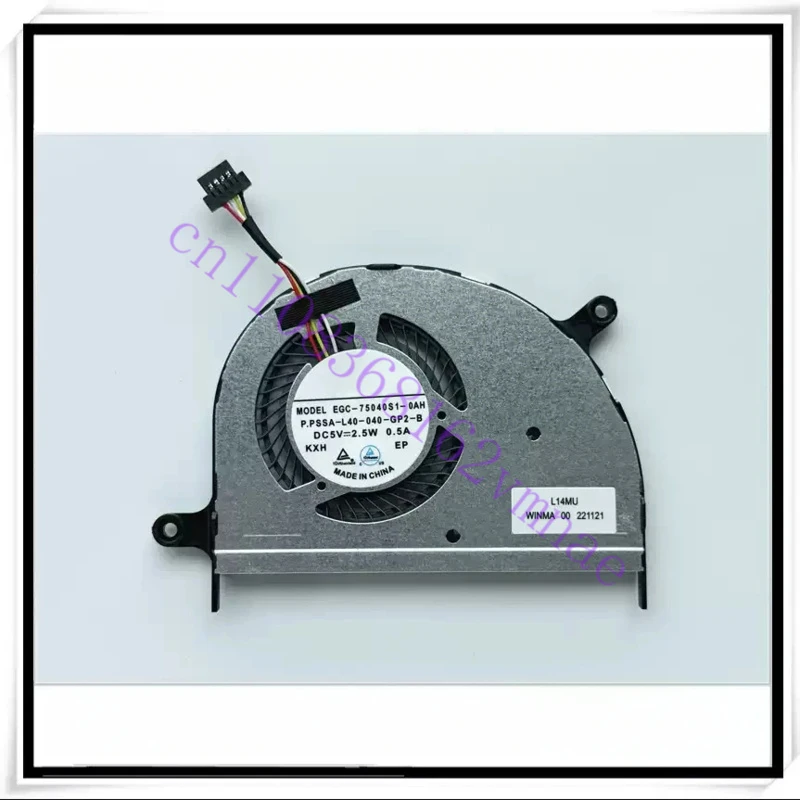 

Laptop CPU Cooling Fan EGC-75040S1-0AH DC5V 0.5A 4-Pin L14MU
