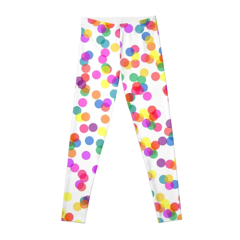 Colorful Confetti Leggings Women's gym gym clothing Womens Leggings