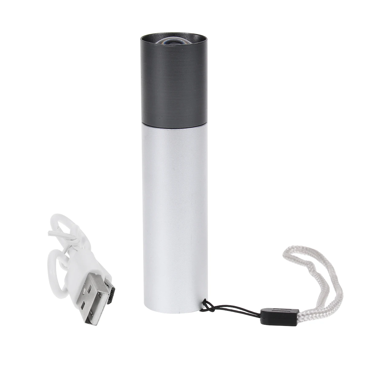 

Led Usb Mini Telescopic Zoom Flashlight Aluminum Alloy Waterproof Outdoor Rechargeable Portable Pen Shape Torch